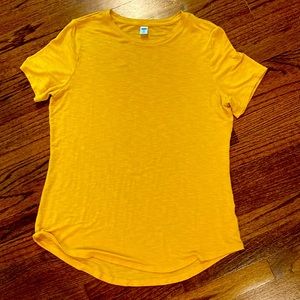 Luxe tunic t-shirt in gold from Old Navy